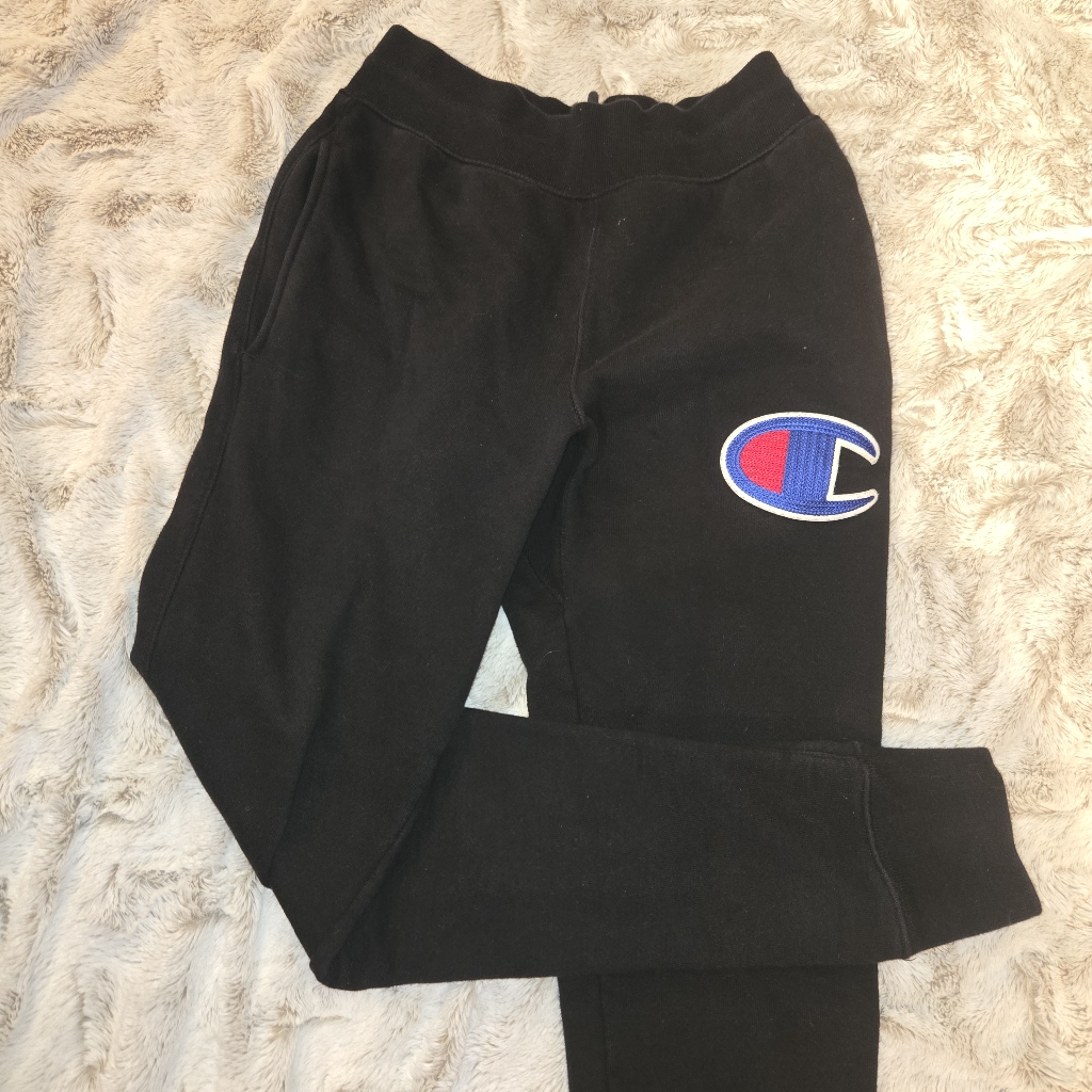 Champion Reverse Weave Sweatpants [Size Small Black] Heavyweight Streetwear
